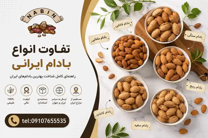 تفاوت انواع بادام ایرانی