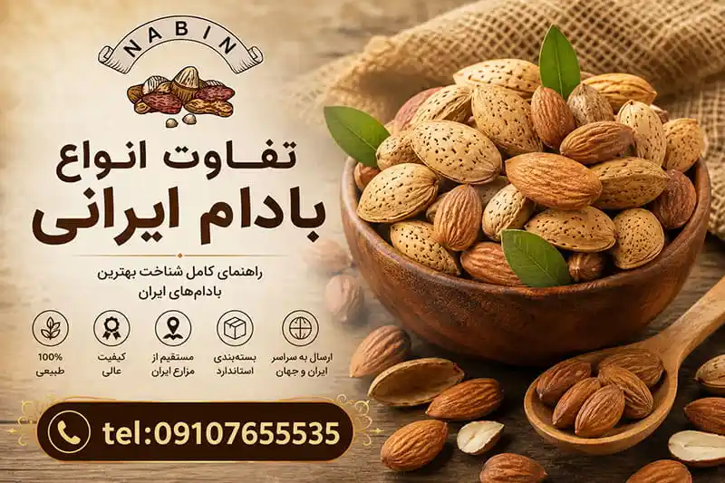 تفاوت انواع بادام ایرانی