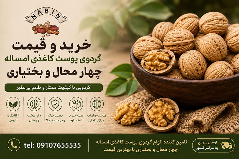 خرید و قیمت گردوی پوست کاغذی امساله چهار محال و بختیاری